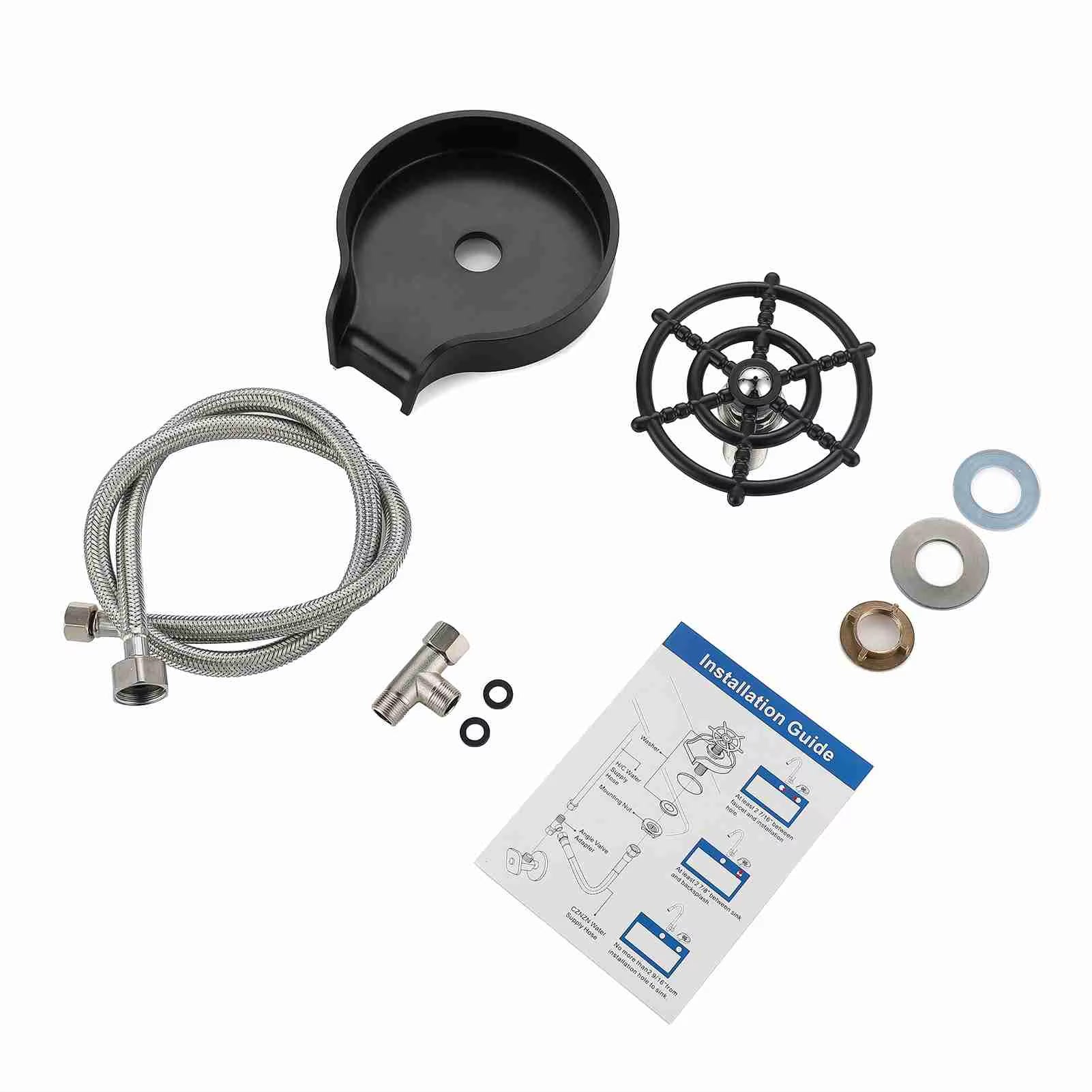 Lass Rinser for Kitchen Sink Bottle Cups Washer for Sink Attachment Bar Glass Rinser ABS Kitchen Sink Accessories